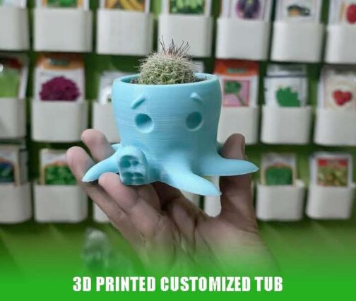 Octopus Planter (3D Printed)