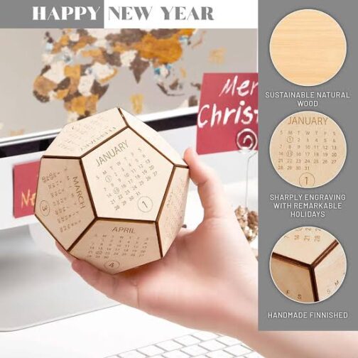 Hexagonal Desk Calendar 2025 - Image 3