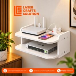 Wall mounted 2 layer WiFi Router Stand
